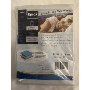 Epica Extra Strong Absorbency Quilted Sheet Protector Size XL NEW
